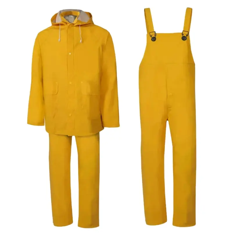 2 3 pieces pvc rain suit