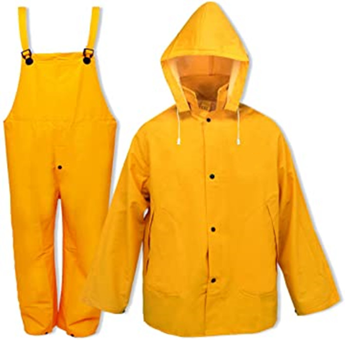 2 3 pieces pvc raincoat